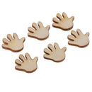 100 Pieces MDF Wood WOODEN Hand Shapes 18mm cut wood cutouts crafts blank