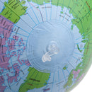 38cm Inflatable Globe World Earth Ocean Map Ball Geography Learning Beach B F Ew