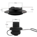 1X(Inflatable Boat Valve Inflatable Boat Valve Inflatables Valve - Black