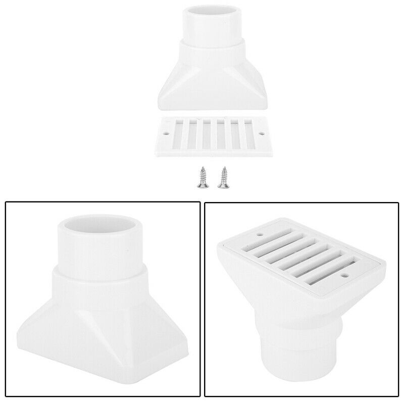 1.5 Inch Swimming Pool Water Overflow Outlet Main Drain Replacement W/Screws