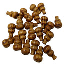 25x Natural Stripe Gourd Wooden Spacer Beads Jewelry Making DIY Craft 27mm
