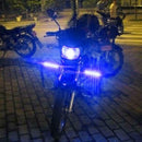 2pcs Waterproof 12V LED COB Car Auto DRL Driving Daytime Blue