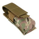 2 Pieces Molle Single Magazine Flashlight Utility Pouch Belt Holster Holder