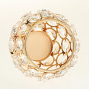 Crystal Candle Holder Tea Light Candlestick Centerpiece Banquet Dinner Decor