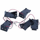 5 pieces two plastic housing with cable 9 V batteries supports storage case E4L4
