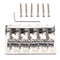 5 String Bass Bridge Electric Guitar Bridge Metal Part With Screw Wrench, Chrome