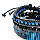 Multilayer Bracelet Men Casual Fashion Braided Leather Bracelets For Women  V3X2