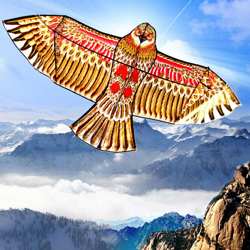 Huge 1.1m Eagle Kite single line Novelty animal Kites Children's Outdoor toys