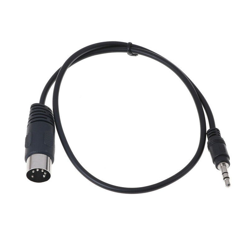 1Pc 5 Pin Din MIDI male to 3.5mm male plug stereo jack audio adapter ca 3C