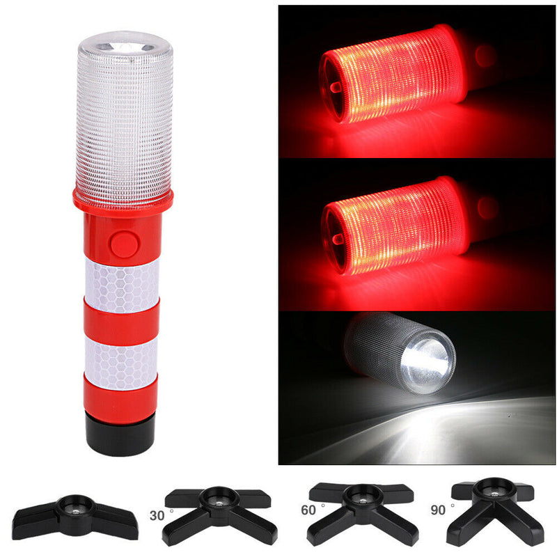 2pcs LED Magnetic Flashlights Roadside Security Emergency Stand Warning Lamps