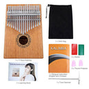 17 Keys Kalimba Thumb Piano Finger Piano Musical Toys With Tune-Hammer And  G5L9