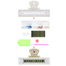 DIY Crown Special Shaped Diamond Painting Luminous Car Parking Number Plate