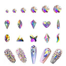 1843pcs Stones Gems Nail Art Set AB Rhinestones Glass Crystal Salon Home Craft