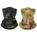 2x Camouflage Cycling Face Cover Balaclava Tube Scarf Ski Biker Neck Gaiter
