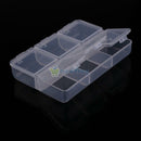 Mini Portable Empty Braille 6 Cells Pill Medicine Drug Storage Case Box Clear