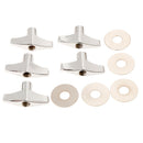 5 Pieces Quick Release Cymbal Stand Wing Nut with Gasket for Drum Parts