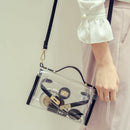 Clear Crossbody Messenger Shoulder Bag Purse For Women Adjustable Strap, Bl