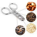 Melon Seed Plier Scissor Nut Cracker Stainless Steel Walnut Pine Sheller Open-3C
