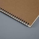 100 Pages Dot Grid Kraft Cover Coil Journal Notebook Favor School Design A5 Q9J6
