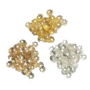 900 Pieces Assorted Color Metal Filigree Flower Bead Caps Jewelry Making