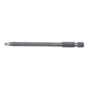 1/4 inch Hex Shank 6mm Dia Shaft 100mm Long Square Screwdriver Bit Gray I6V5