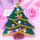4pcs DIY Christmas Full Drill Special Shaped Diamond Painting Bag Keychains