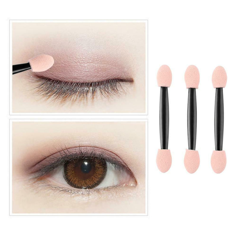 10pcs Sponge Eyeshadow Stick Double-side Disposable Eye Shadow Brush (10pcs A