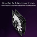 Jonsbo FR502 12cm Desktop Chassis Lighting Fan 3 Pin+4 Pin PC Case Cooler A