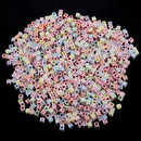 1000 Pcs Acrylic Spacer Beads Square Mixed 6mmx6mm(2/8 inch x2/8 inch) W2L1