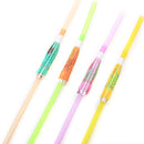 50Pcs Fruit Juice Cocktail Straws Beach Party Umbrella Plastic Drinking Straw BX