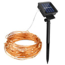 Solar Power Led String Copper Wire Fairy Lights 100Leds Outdoor Holiday Chr