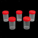 10Pcs 60ml Graduated Measuring Specimen Cup Sterile Container with Lid
