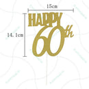happy 60th cake toppers anniversary party supplies birthday party decoration  JR