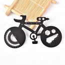 Multi-purpose Repair Wrench Bike Shape Tool Card Camping Tool Bottle Opene@