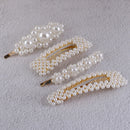 4pcs Hair Clip Beaded Hairclip Barrette Beaded Hair Accessory Hairclip  BX