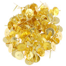 50PCS/set Butterfly Clutch Tie Tacks Pin Back Replacement Blank Pins GoldJC!c