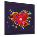 5D DIY Special Shaped Diamond Painting Heart Pattern Needlework Home Decor