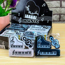 3pcs/set Musical Piano Notes Rubber Pencil Eraser Student School Supplies Gifts