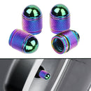 4x Aluminum Bullet Style Tire Rim Valve Wheel Air Port Cover Stem Cap Accessory