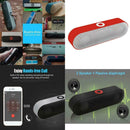 Portable Bluetooth Speaker Wireless Stereo Music Player FM Subwoofer Red