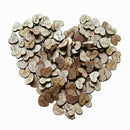 100pcs Rustic Wooden Love Heart Wedding Table Scatter Decoration Crafts C4Q9