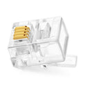100Pcs 4Pin RJ11 Modular Plug 6P4C For Telephone Phone Plug Connector2YBIES