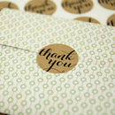 24 Pcs THANK YOU Kraft Seal Stickers Label for Wedding Favor/Envelope/Card zz