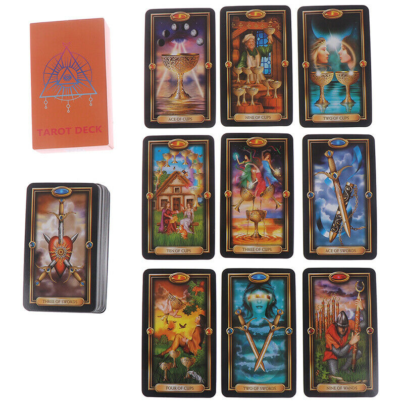 78pcs Tarot Deck Cards Guidance of Fate Playing Board Game Cards SetS Hn