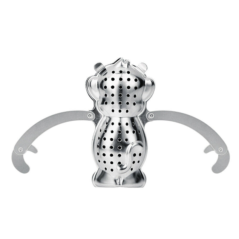 Monkey Shape Tea Infuser Loose Leaf Strainer Herbal Filter Tray Spice