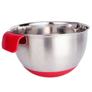 Silicone handle stainless steel non-slip scale mixing bowl salad bowl I6E2