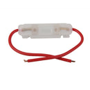 2pcs Motorcycle Motorbike In-Line Glass Tube 15 AMP Lead Wire Fuse Holder Box