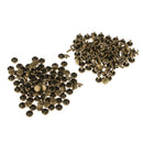 200 Set 8mm 6mm Leather Rivets Double Cap Rivets Studs DIY Leather Repairing