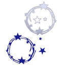 3pcs Stars Circle Cutting Dies Scrapbooking Carbon Steel Cutting Pressing