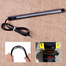Flexible 32LED Strip Light Tail Brake Stop Turn Signal Light fr Motorcycle 20cm